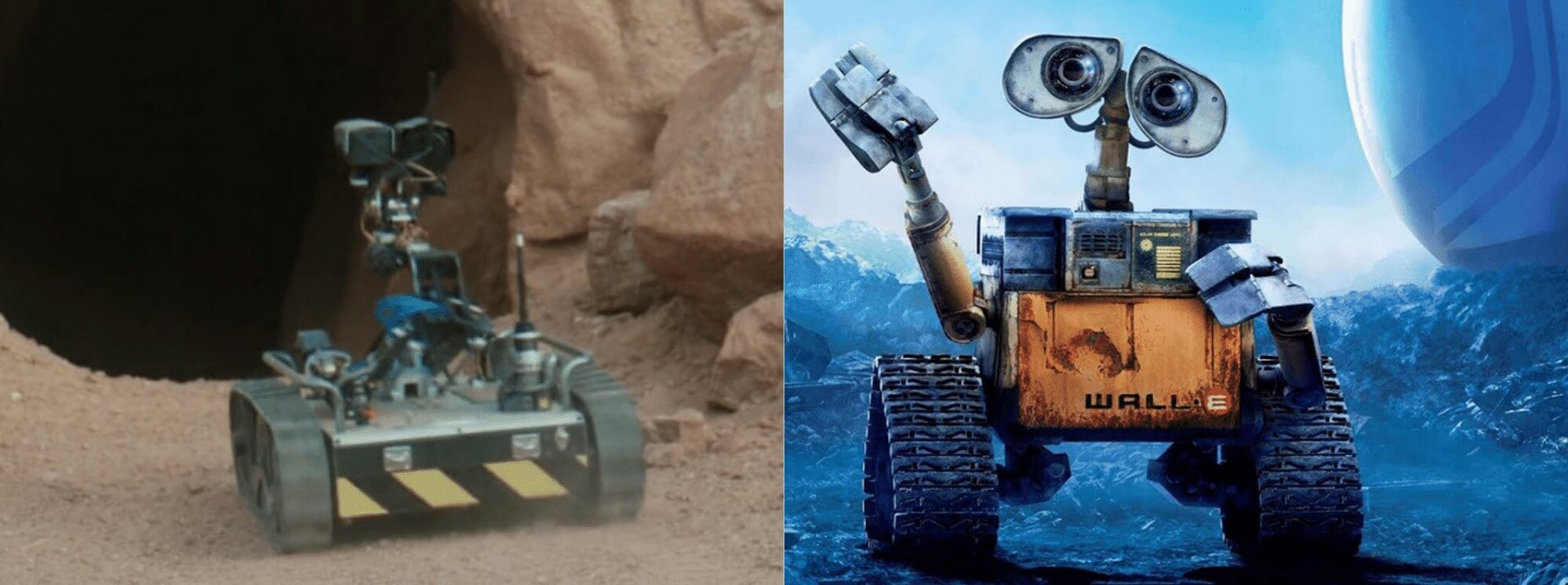 rover design is similar to wall e
