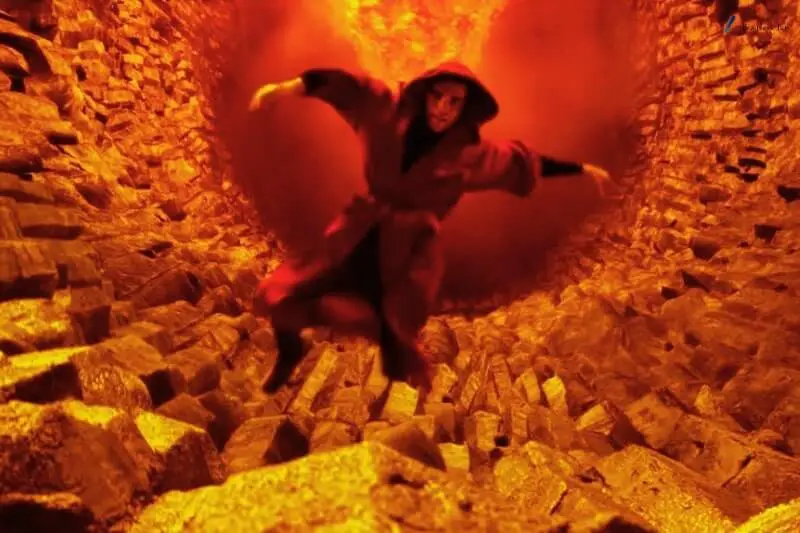 jack falling in the hell